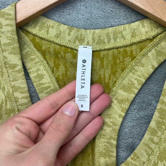 Athleta Momentum Allure Print Workout Tank Top Athletic Exercise Shirt Women Sm - Picture 6 of 9